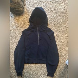 Lululemon xs/s scuba half zip hoodie NAVY